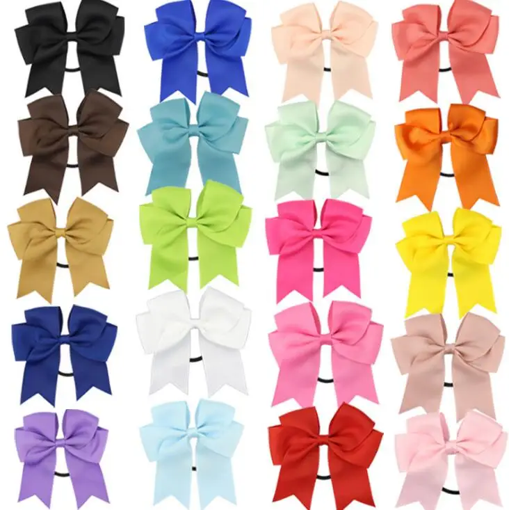 2018 бант для чирлидинга девочек эластичные ленты волос детские веревка держатель