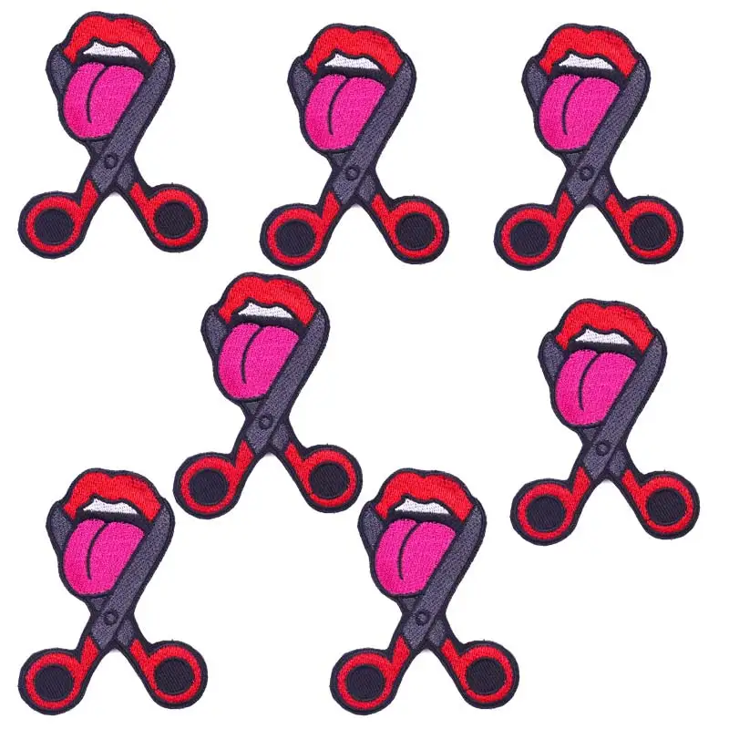 10 шт./компл. нашивка с черепом для одежды вышивкой в виде скелета нашивки на