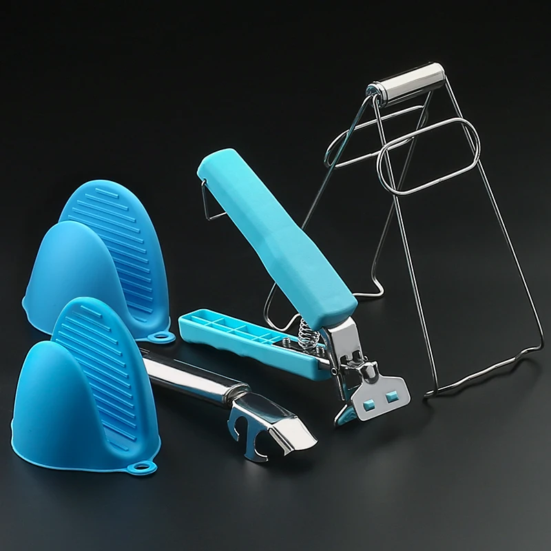 3/4/5Pcs/Set Anti-hot Clip Clamp Folder Drawer Gadget Bowl Holder Steel+Plastic Kitchen Tool Household Utensil Kitchenware | Дом и сад