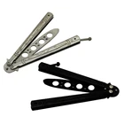 Бабочка ролевая игра Ножи Нержавеющаясталь обучение бабочка Ножи складной Ножи без край тупой инструмент инструментов для использования на открытом воздухе