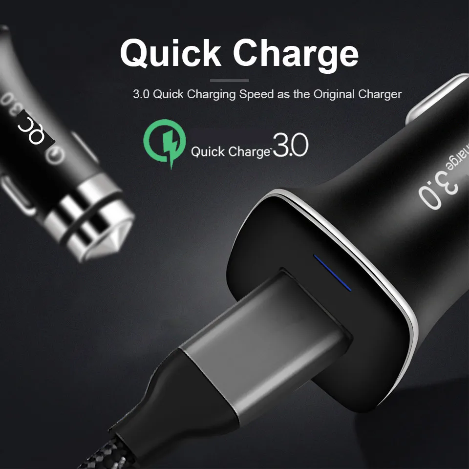 Магнитный кабель Micro USB QC 3 0 быстрое автомобильное зарядное устройство для Samsung A10