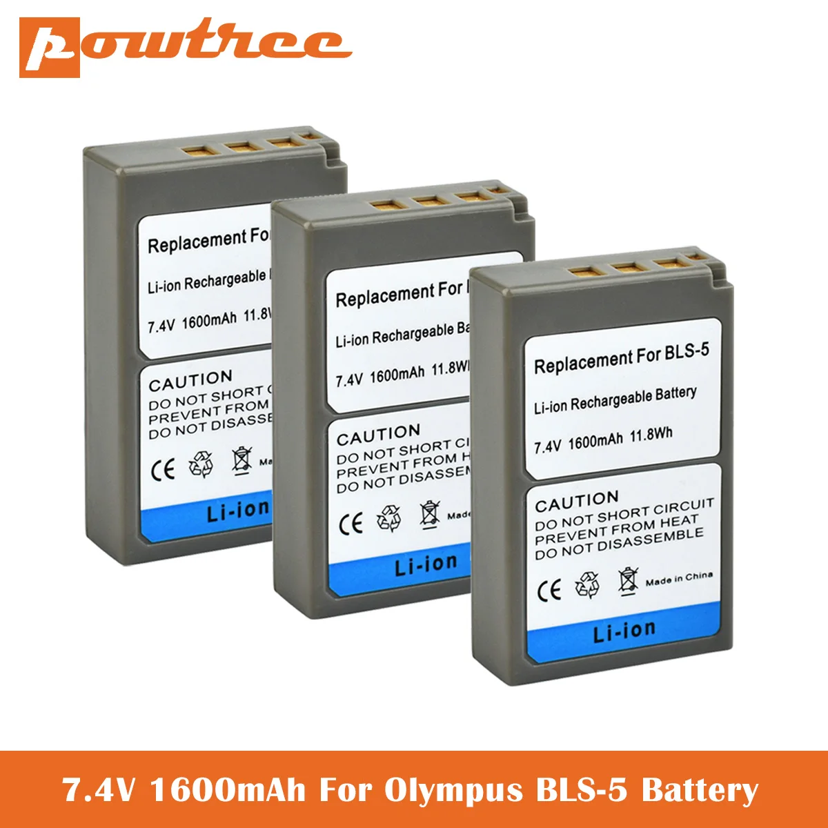 PS BLS5 BLS 5 50 BLS50 Камера Батарея для Olympus PEN E PL2 PL5 PL6 PL7 PM2 OM D M10 II Stylus1|Цифровые