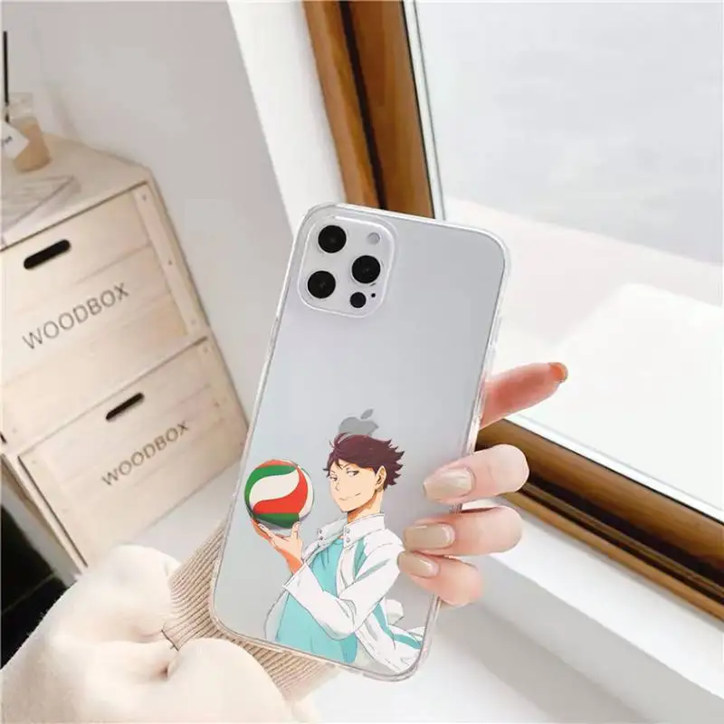 

Haikyuu Oikawa Phone Case For iphone 12 11 mini x xs xr pro max 8 7 6s 6 5 5s 5c se plus Transparent soft