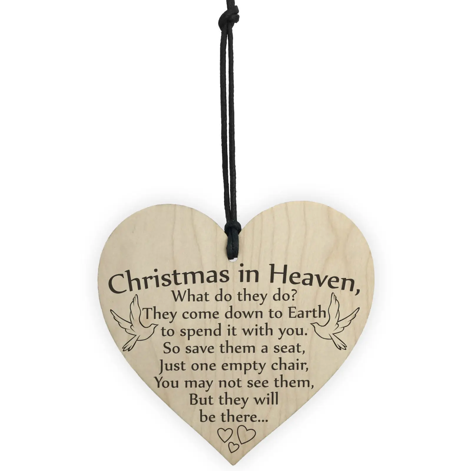 Personalised Christmas Bauble Tree Decoration Wooden Heart Hanging Ornament Keepsake for Boy or Girl Handmade | Дом и сад