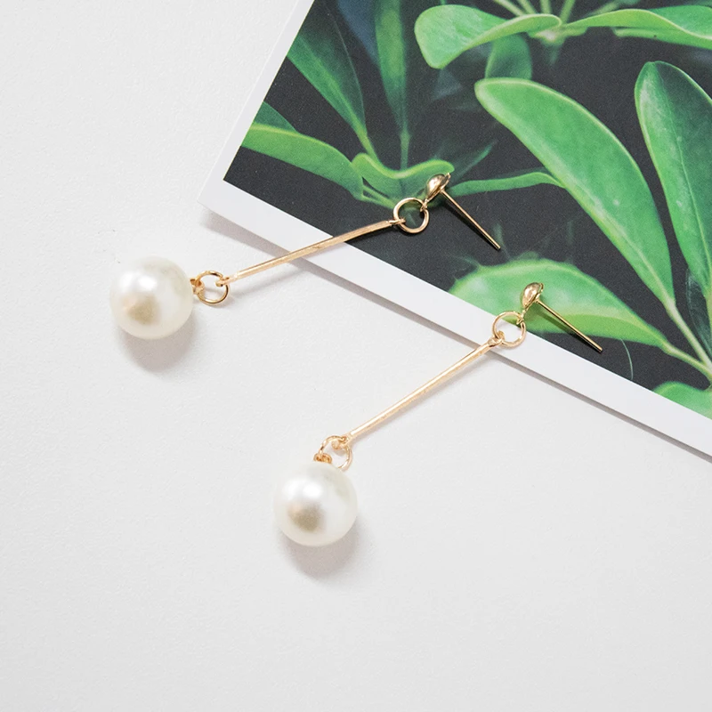 Женские длинные серьги кисточки Винтажные с искусственным жемчугом ювелирные