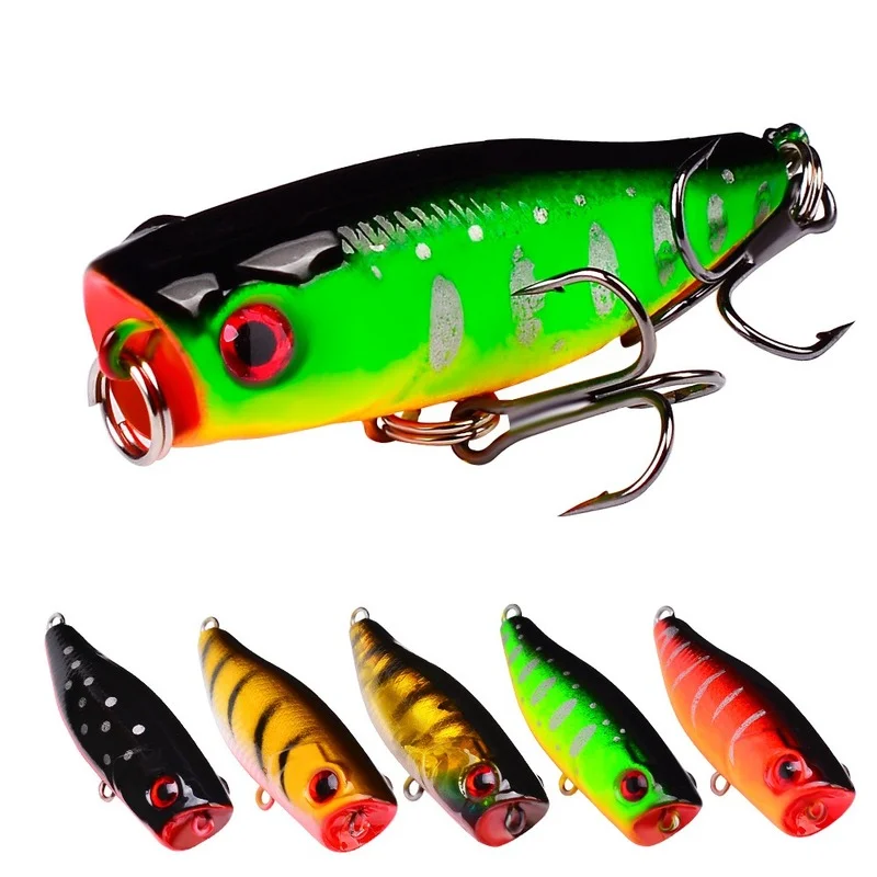 

Floating Popper 4.5cm/3.5g Fishing Lure Plastic Hard Lures Minnow Crankbaits Bionic Fake Bait for Reservoir Pond River Stream