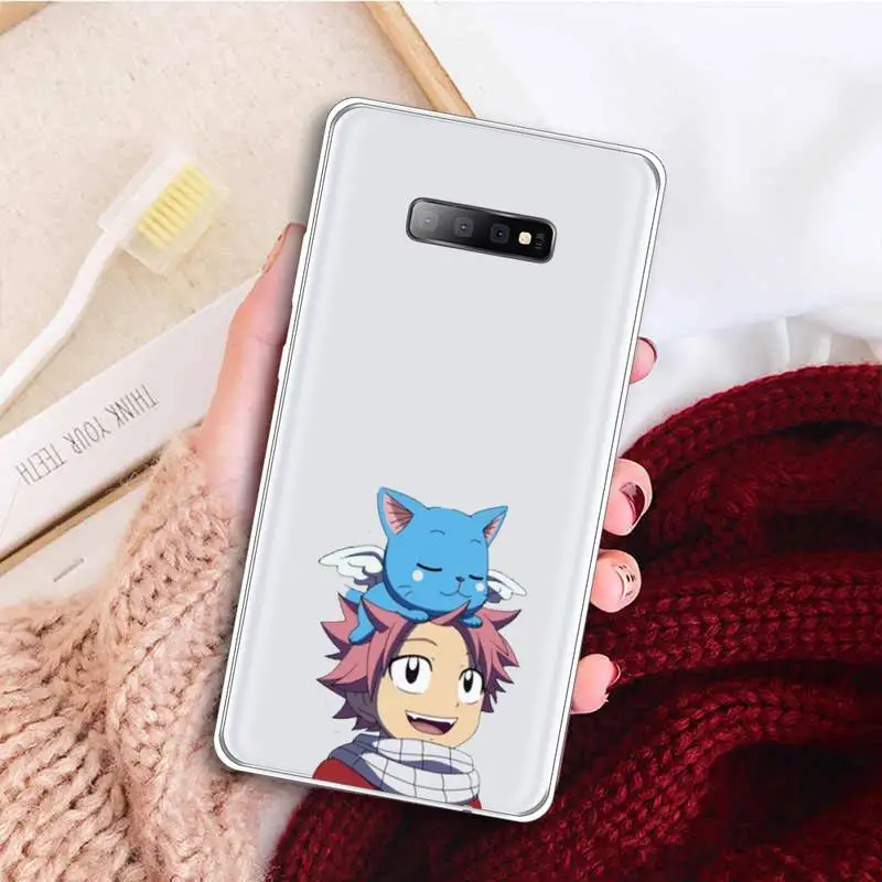

Anime Fairy Tail Phone Case Transparent for samsung A 21s 71 S 8 9 20 note 10 20 ultra plus