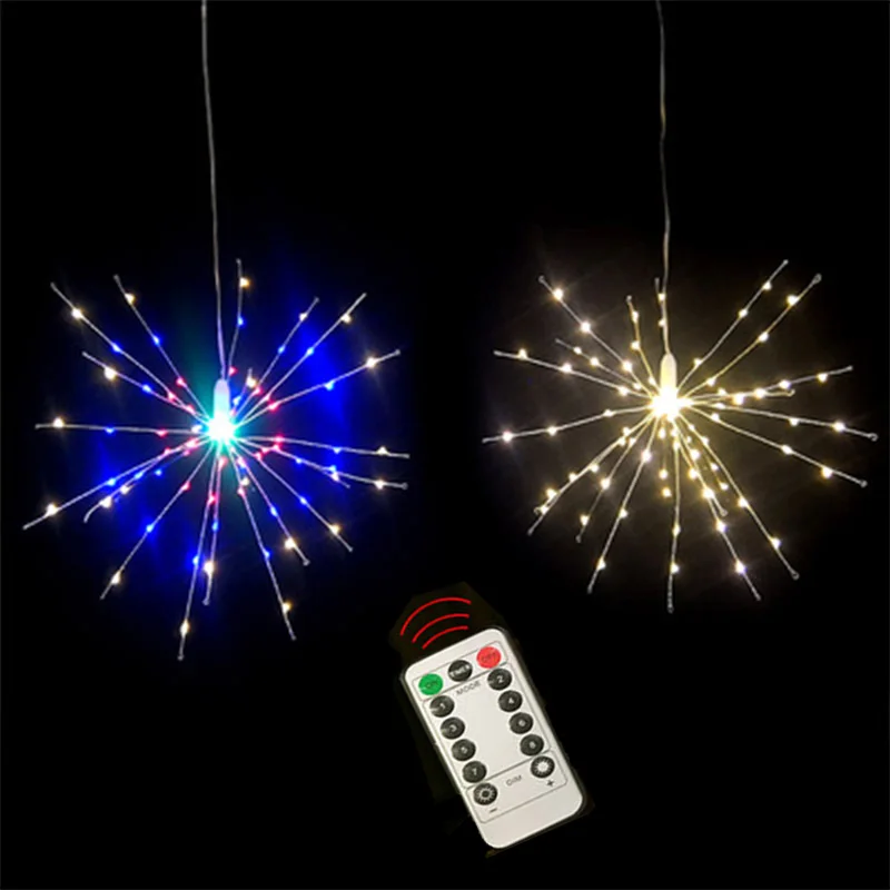 DIY фейерверк светильник складной букет Форма светодиодный гирлянды Светодиодные
