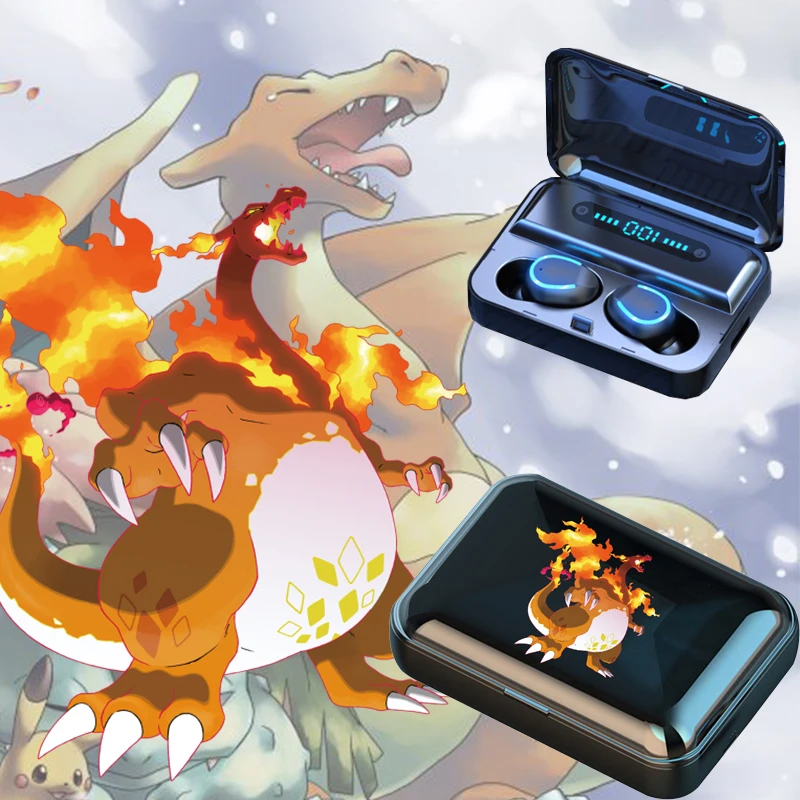 

Anime Official Pokemon Headset Pikachu Charmander Mewtwo Wireless Bluetooth Headset for Smart Phone Android IOS