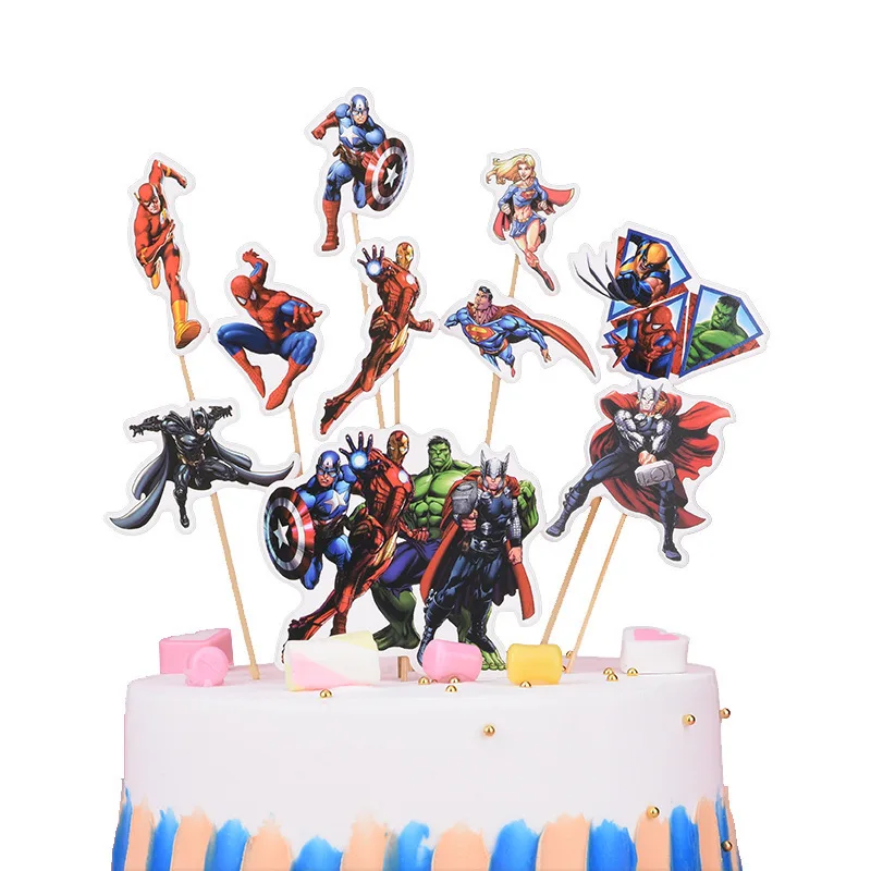 1 набор украшения для торта мстители | Дом и сад