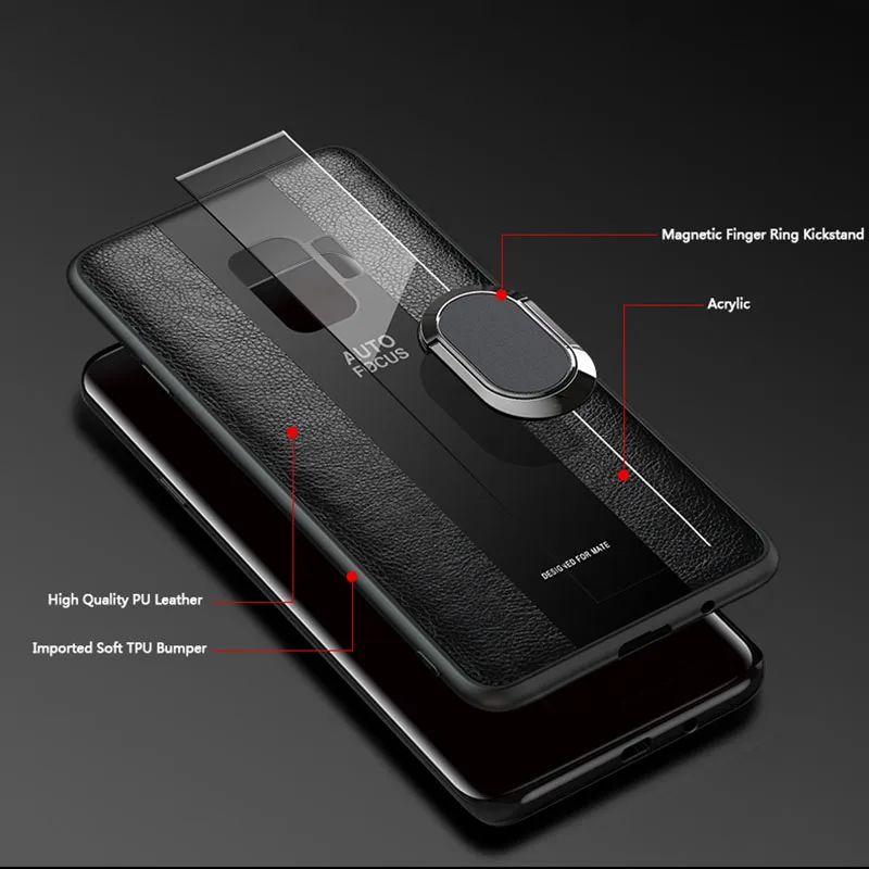 Магнитный чехол с подставкой для Samsung S8 S9 S10 Plus S10e Note 9 iPhone 11 Pro XS Max XR X 10 8 7 6 6S
