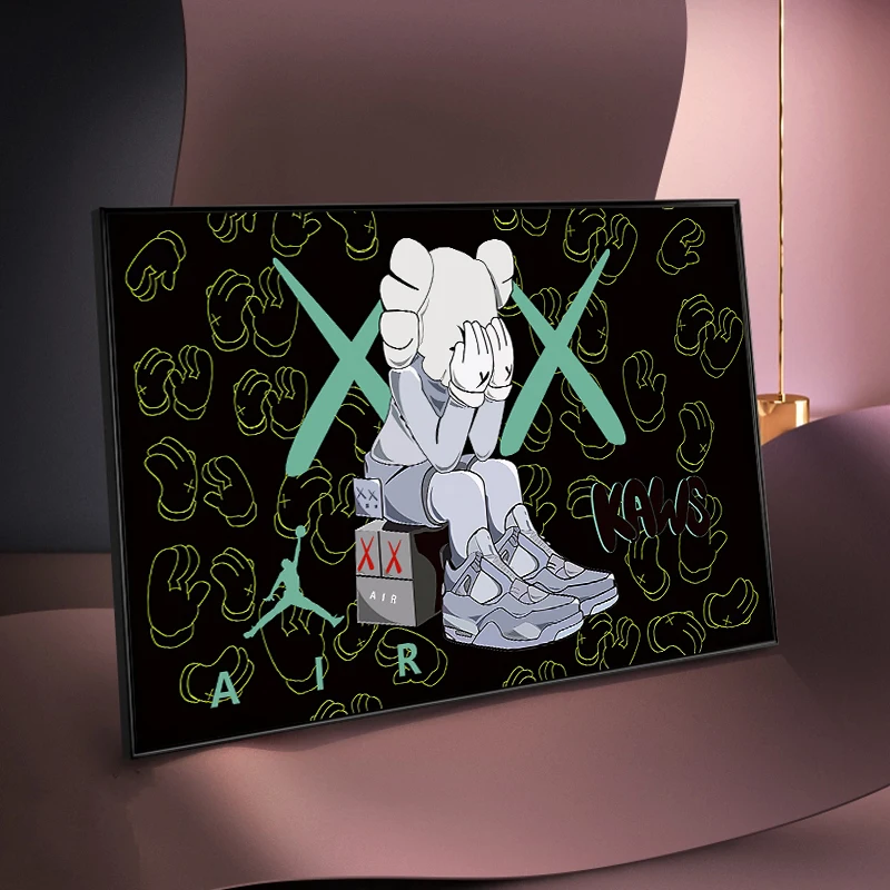 

Modern Pop Artwork Cartoon Girls Canvas Paintings on The Wall Art Posters and Prints for Home Cuadros Decorative Wall Pictures