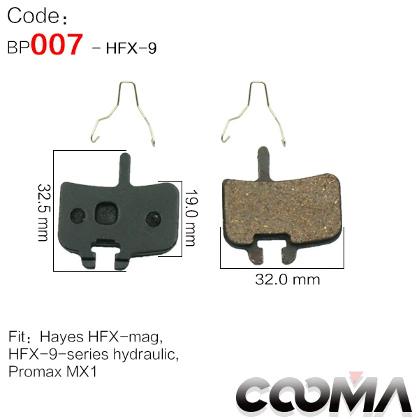 007-HFX-9 4 пары 8 шт. велосипедные дисковые Тормозные колодки для SHIMANO SRAM AVID HAYES TEKTRO Magura формула и скутер, link-2 - Цвет: 007-HFX-9
