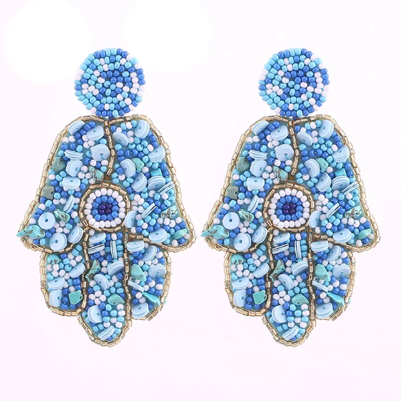 E1237 Lt Blue Oorbellen серьги с кисточками для Для женщин женские массивные серьги Модные украшения Для женщин длинные Винтаж богемные серьги-капли в подарок уха - Окраска металла: E1237 Lt Blue