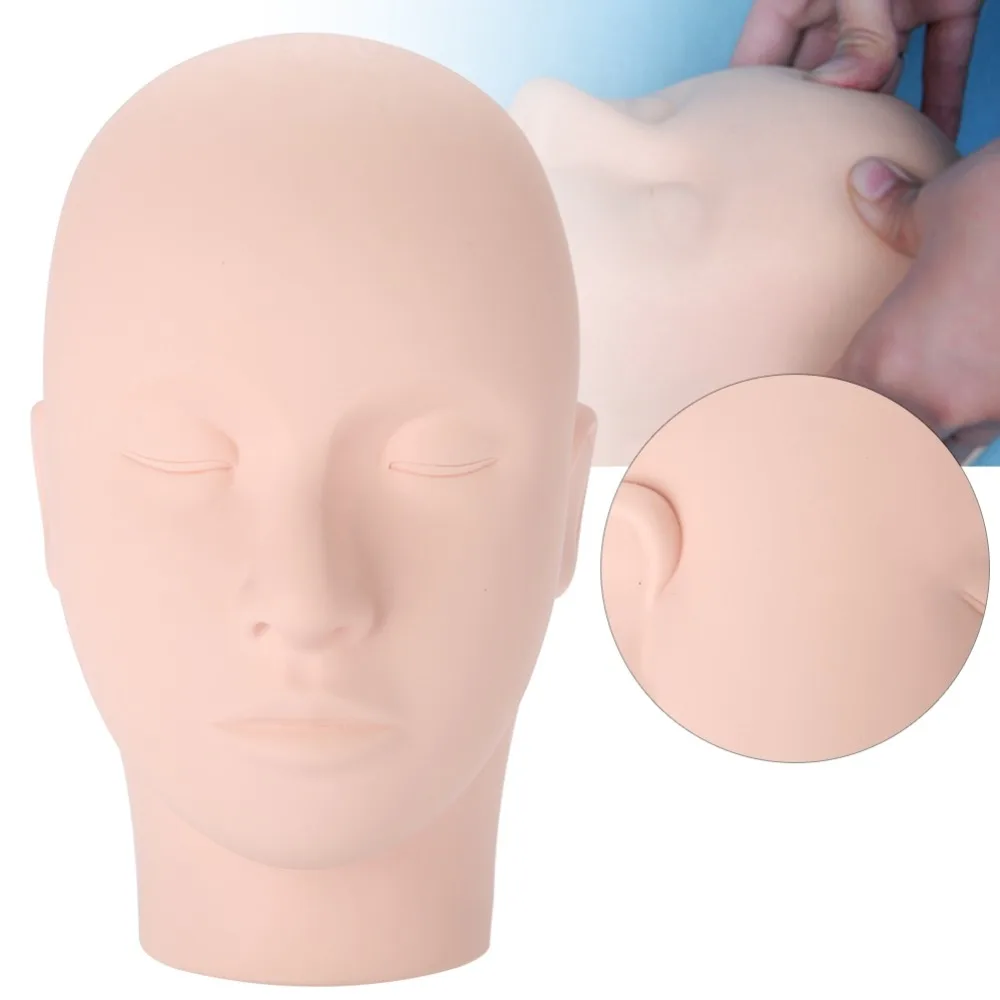Голова манекен для практики наращивание ресниц иглоукалывание татуировки
