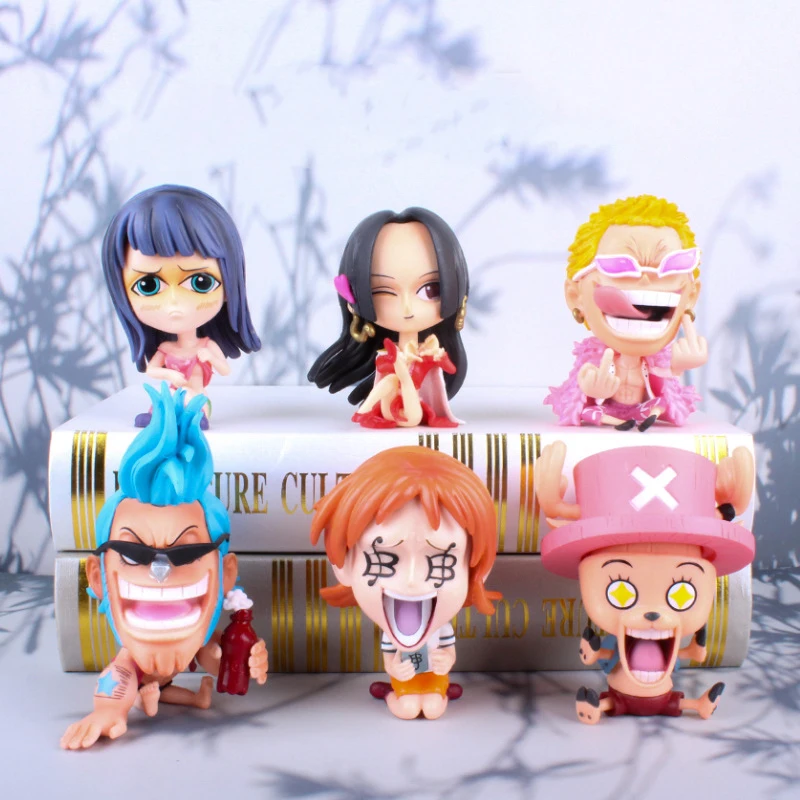 Новые игрушечные фигурки Q Ver. Luffy Nami Zoro Sanji Robin этпэ Фрэнки Брук Usopp GK ПВХ экшн