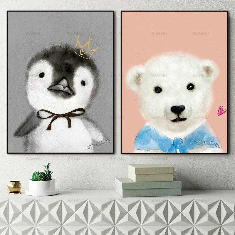 

abstract painting art Canvas Painting Pictures Cartoon Wall poster Animal art