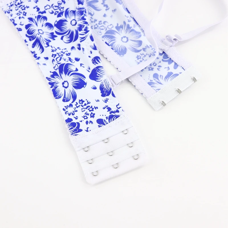 Xiushiren 40C 42C 44C бюстгальтер с цветочным кружевом пуш ап для женщин регулируемый