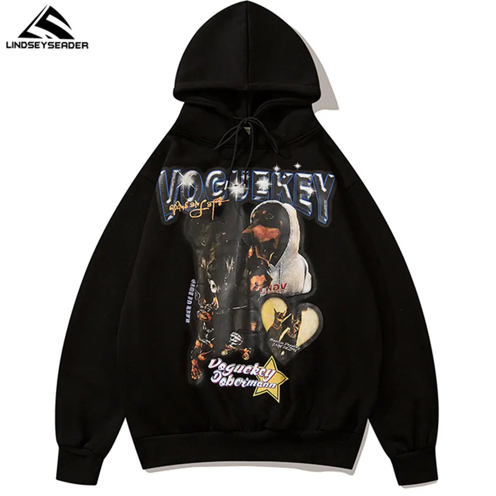 

Мужская толстовка с капюшоном, черная хлопковая толстовка с капюшоном в стиле хип-хоп, пуловер в стиле Харадзюку, одежда для весны и осени, ...