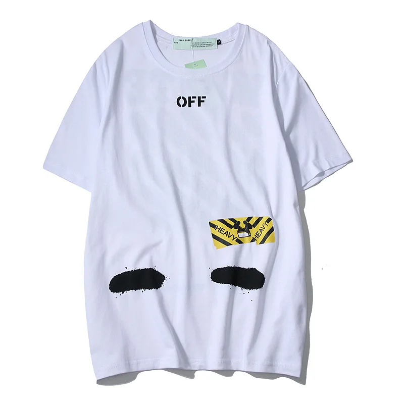 

New 2021 Casual T Shirt Men Tops Shirts 100% Cotton Brand Short Sleeve Man OFF Tshirts Summer Top Tees Male Clothes XXL