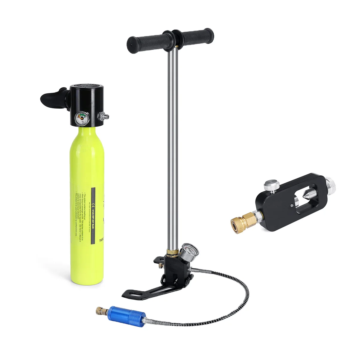 DEDEPU Equipment 0.5L Mini Scuba Oxygen Air Tanks Cylinder Head Valve Mouthpiece Snorkeling Underwater Breathing Device
DEDEPU Equipment 0.5L Mini Scuba Oxygen Air Tanks Cylinder Head Valve Mouthpiece Snorkeling Underwater Breathing Device