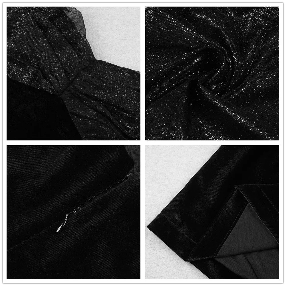 

Sexy Women Dress New Arrival V Neck Fashion Party Club Bodycon Knee Length Summer Autumn Dress Black Ladies Clothes