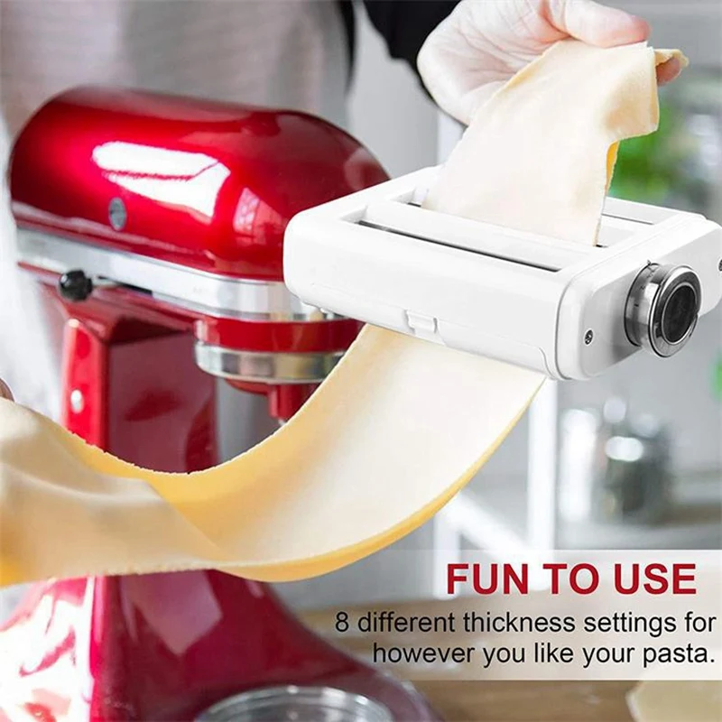 Pasta Maker Attachment 3 in 1 Set for KitchenAid Stand Mixers Included Sheet Roller Spaghetti /Fettuccine Cutter | Дом и сад