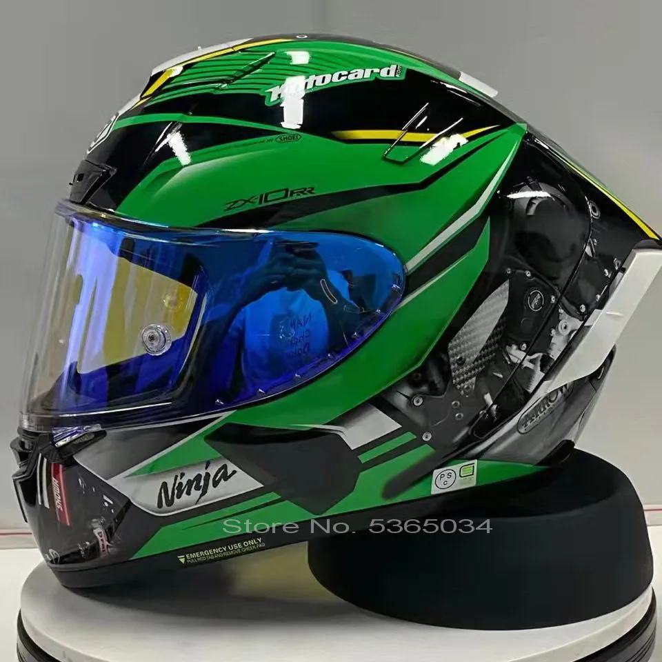 Шлем мотоциклетный SHOEI X14 шлем на все лицо зеленый X-четырнадцать R1 60-е юбилейное