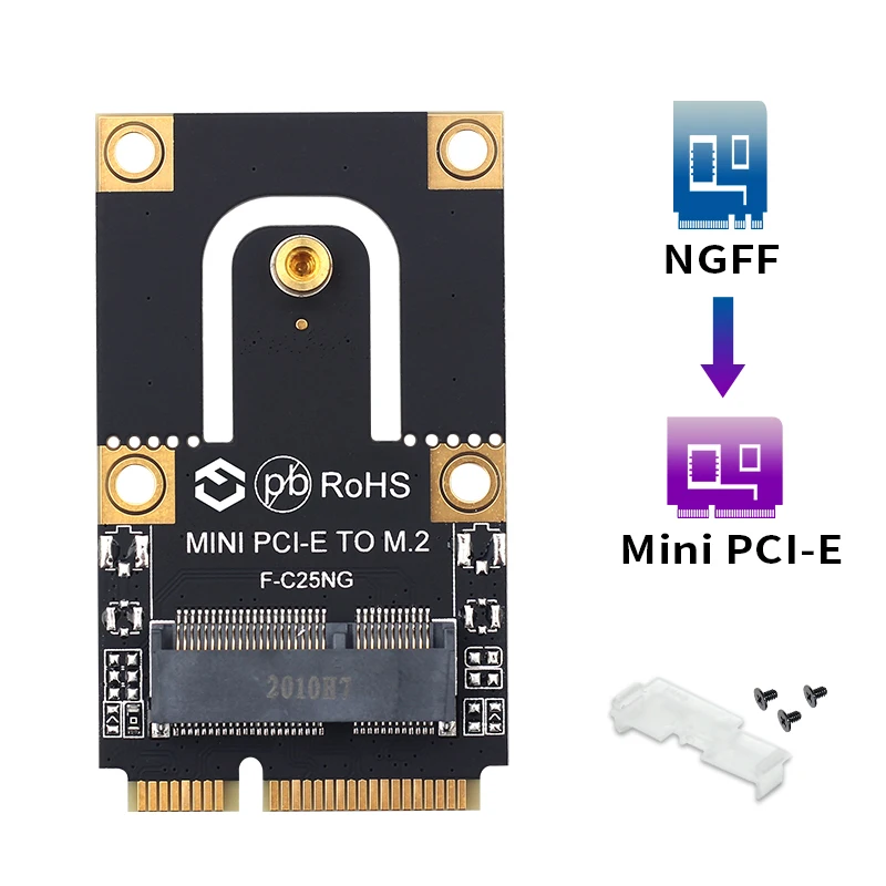 Адаптер M.2 NGFF на Mini PCI E (PCIe + USB) для Wifi Bluetooth Φ AX200 9260 8265 8260 ноутбука/ПК|Сетевые карты| |