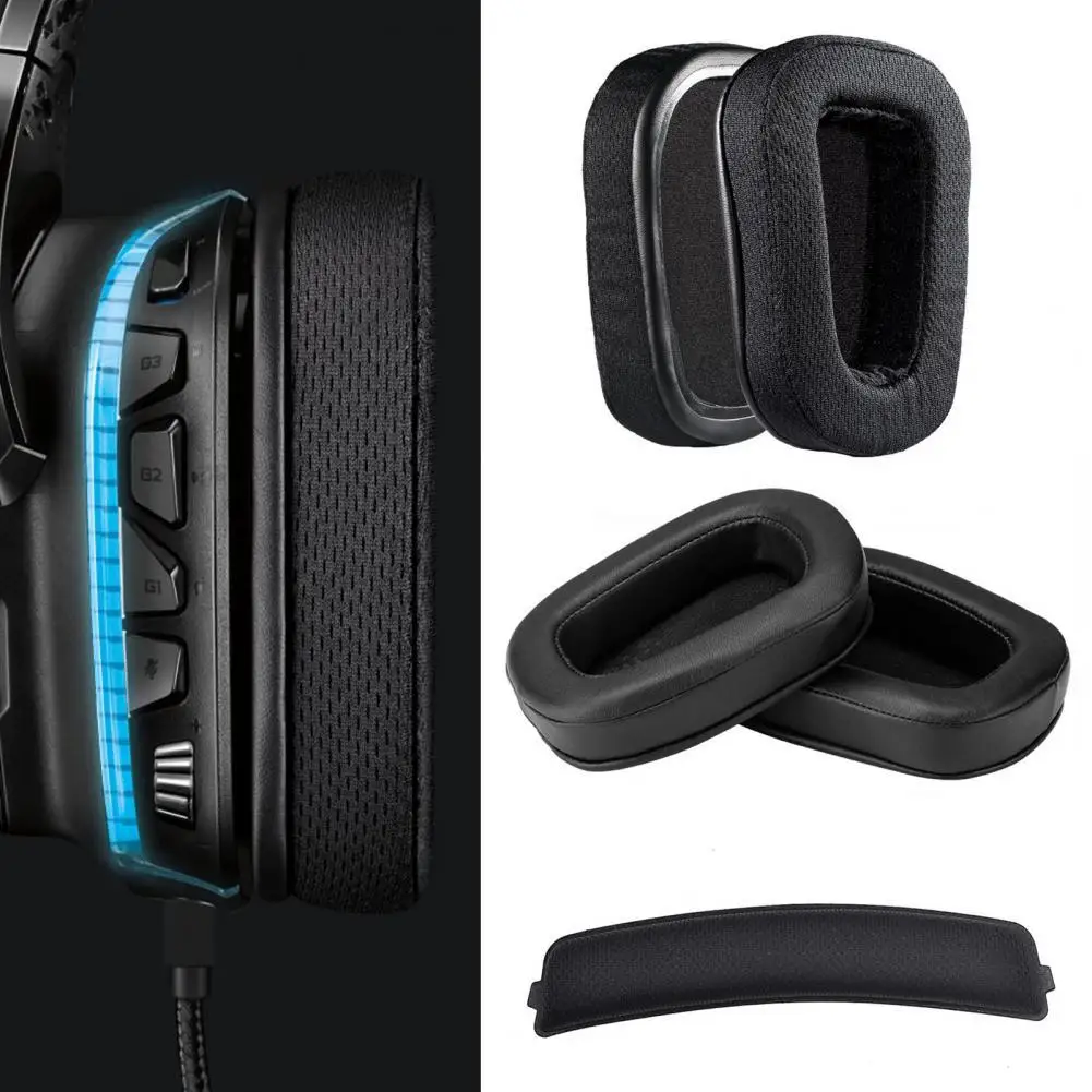 

Мягкие дышащие наушники, аксессуары для Logitech G633 G933, 1 пара