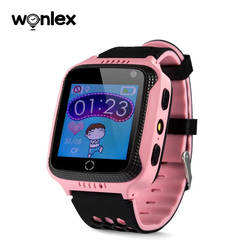 wonlex smart watch kid torchlight gps camera watch sim card sos help phone call location tracker gw500s baby anti lost smartband free global shipping