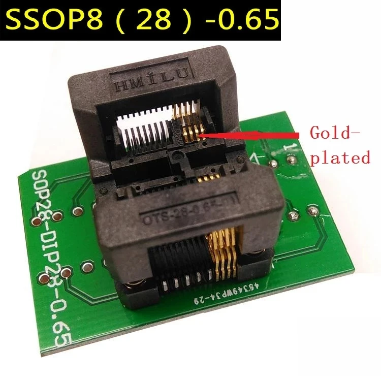 Базовый штырьковый шаг горелки TQFP32 0,5 FQFP32 QFP32 до DIP32, основание для программирования горелки