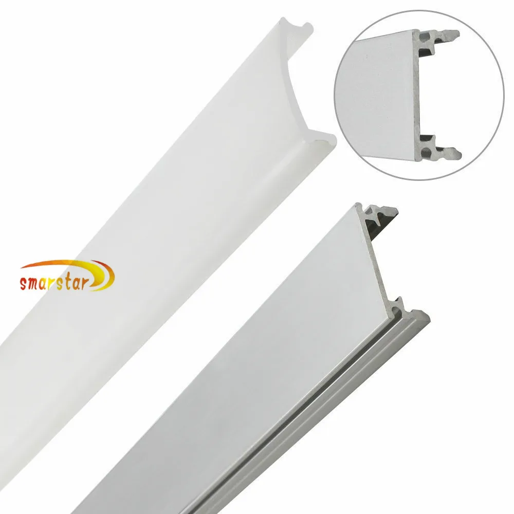 Светодиодный светильник 50 см оболочка алюминиевый канал молочный прозрачный