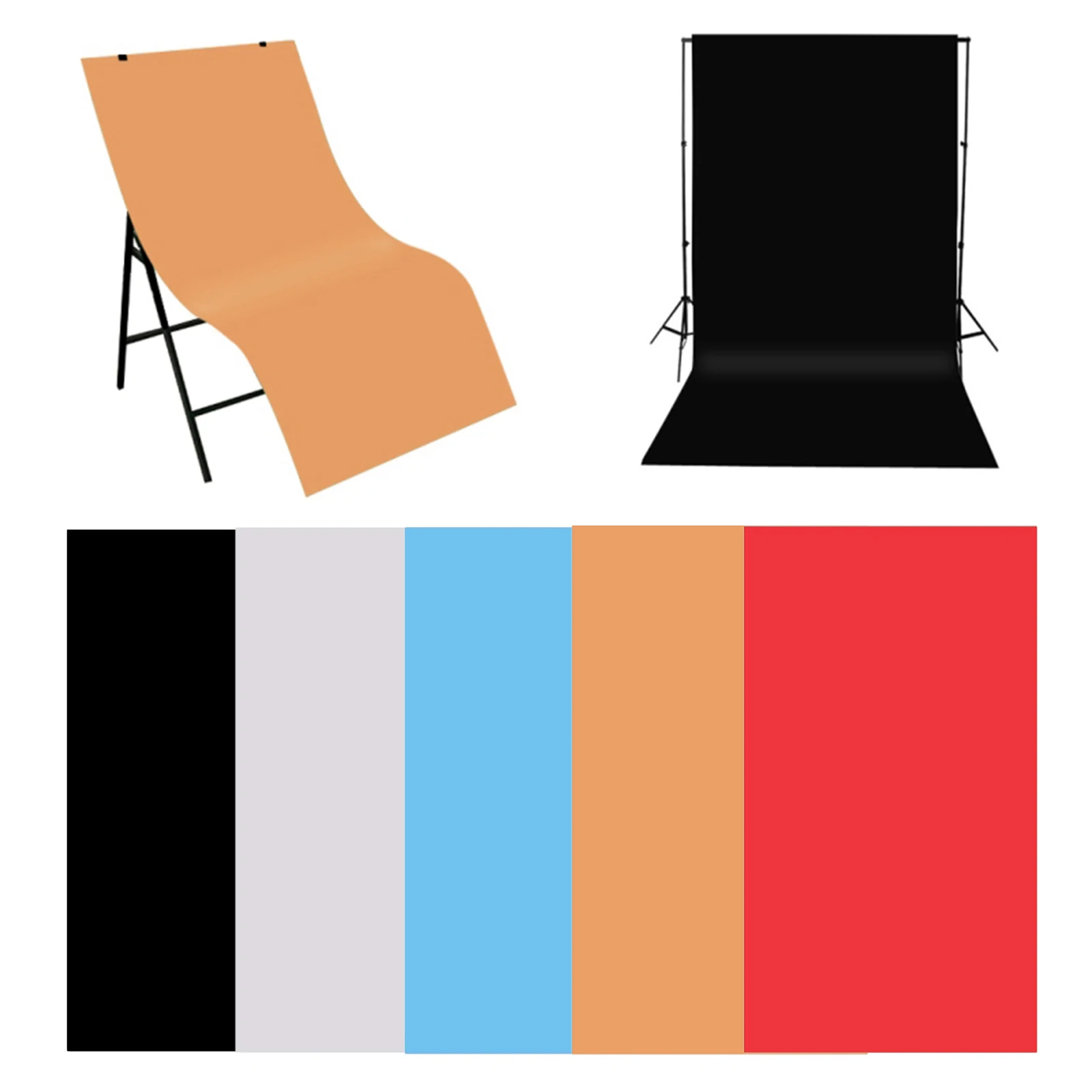 

2x4ft Colorful Dualsided Matte Effect PVC Photographic Backdrop Board for Photography Studio Photo Background Dustproof Pad
