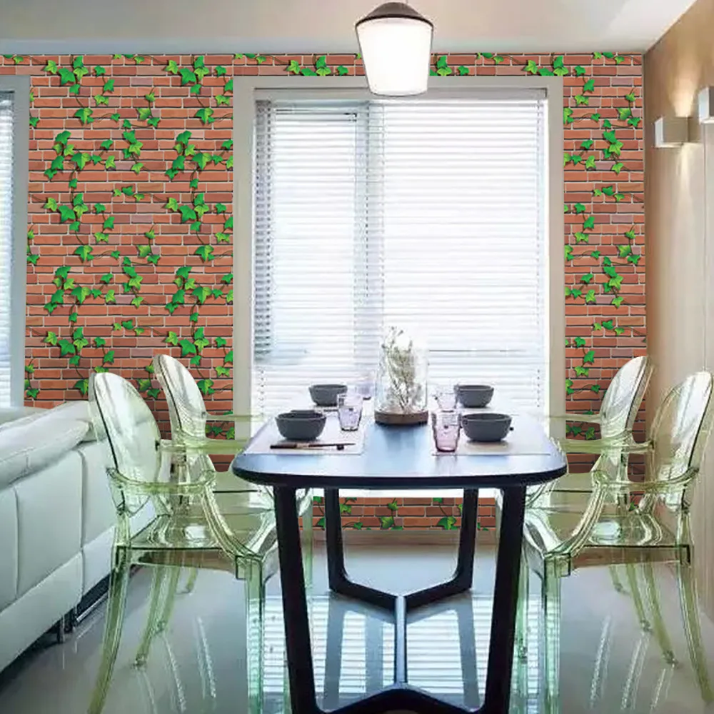 45*100 см 3D настенная бумага кирпич камень деревенский эффект самоклеящаяся