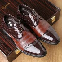 italian design men formal shoes lace up man shoe black coffee men dress shoes office business wedding leather mens social shoes