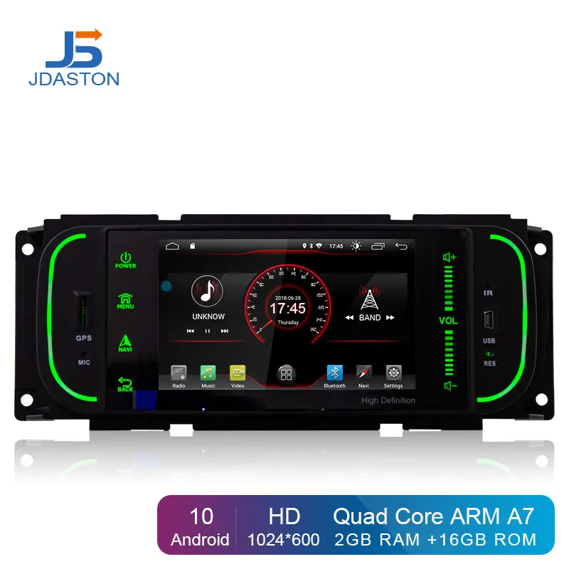 JDASTON Android 10,0 Автомобильный мультимедийный для Chrysler PT Cruiser 300 м Jeep Grand Cherokee Wrangler Liberty Dodge Dakota Ram Пикап