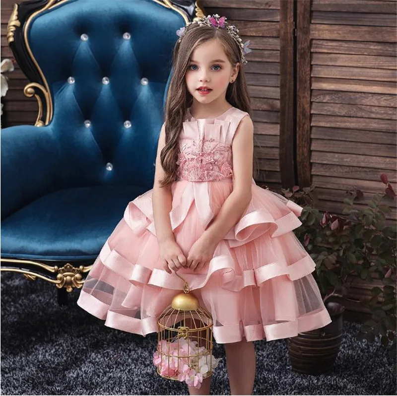 Элегантное платье для девочек детские платья принцессы костюм детское свадебной