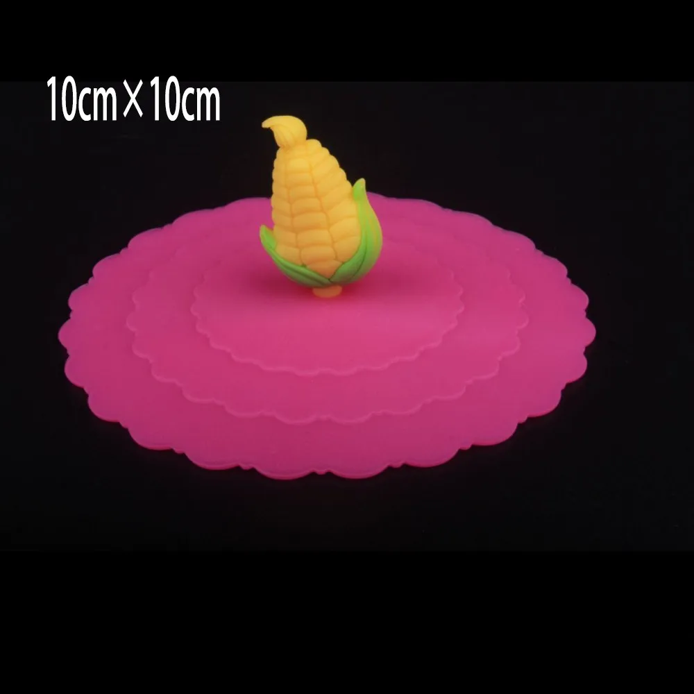 

Food Grade Universal Cup Lid Silicone Anti-Dust Suction Mug Cup Cover Lid Cap No Spill Hot Drink Leak Proof Spoon Holder