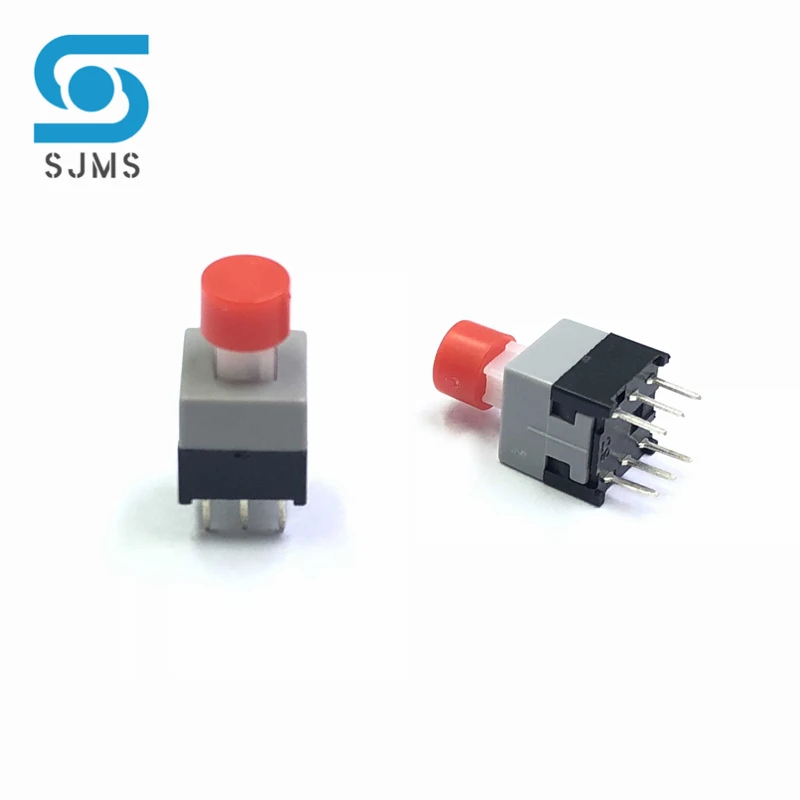 10 шт. тактильный кнопочный переключатель с самоблокировкой 5,8*5,8 мм 7*7 мм 8*8 мм 8,5*8,5 мм микропереключатель сброса + (10 шт. A28 тактовый колпачок)