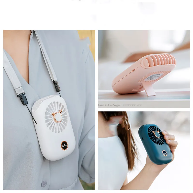 

Neck fan mini usb 5V cooler rechargeable ventilador Outdoor Travel handheld portable silent small Electric PC cooling fans home