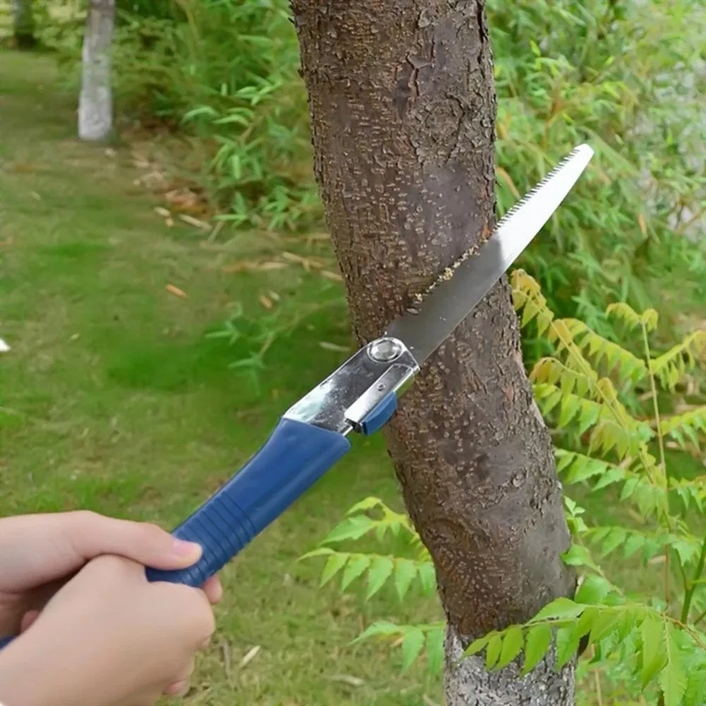 

3-Side Teeth Folding Hand Saw Hacksaws Manual Pruning Portable Plastic Handle