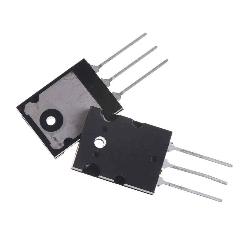 

2PCS 2SA1943 2SC5200 TO-3PL Silicon NPN + PNP Audio Amplifier Transistor Black Hot Sale