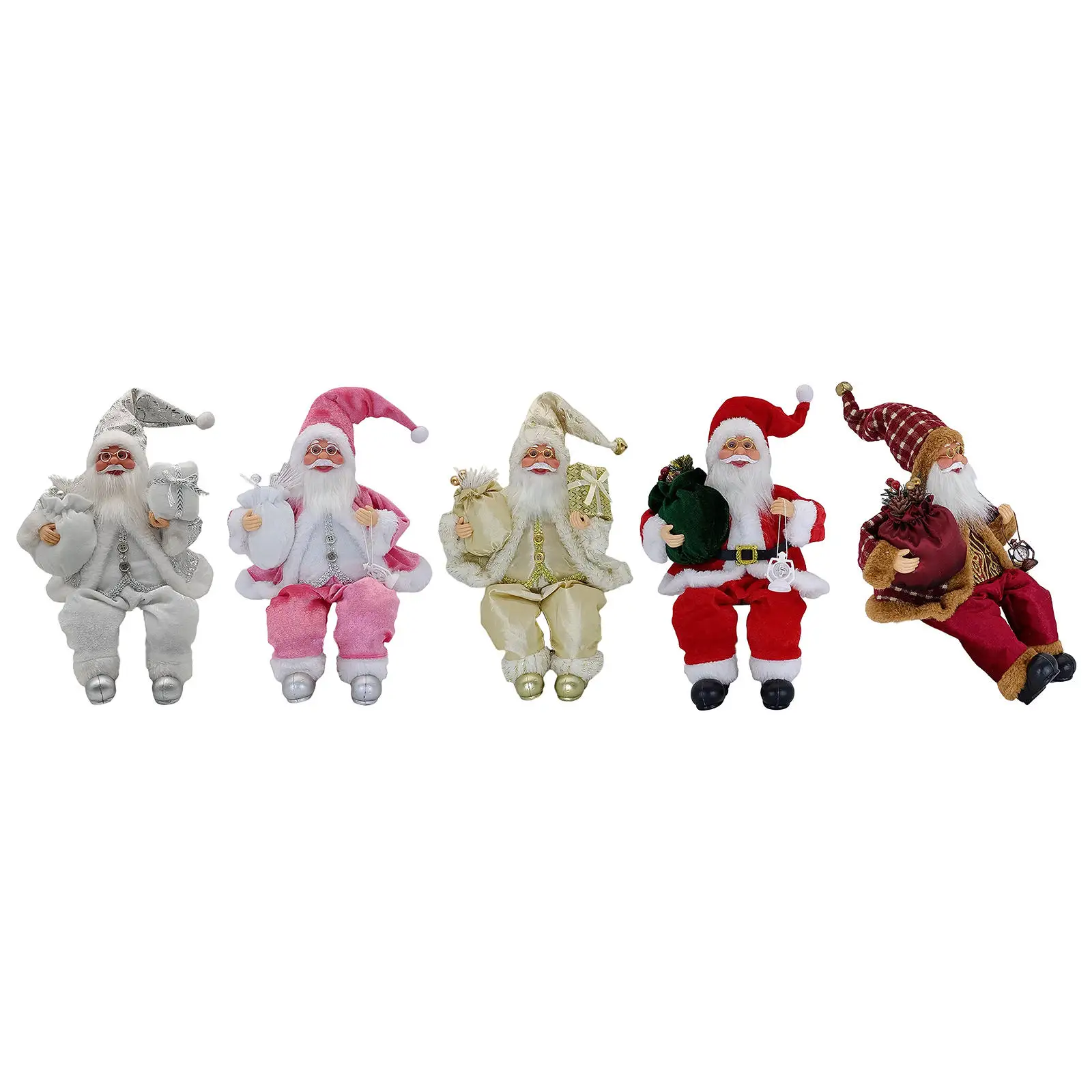 

Santa Claus Doll Vnitage Traditional Cute Gnome Dwarf Decor for Holiday Xmas Tree Home