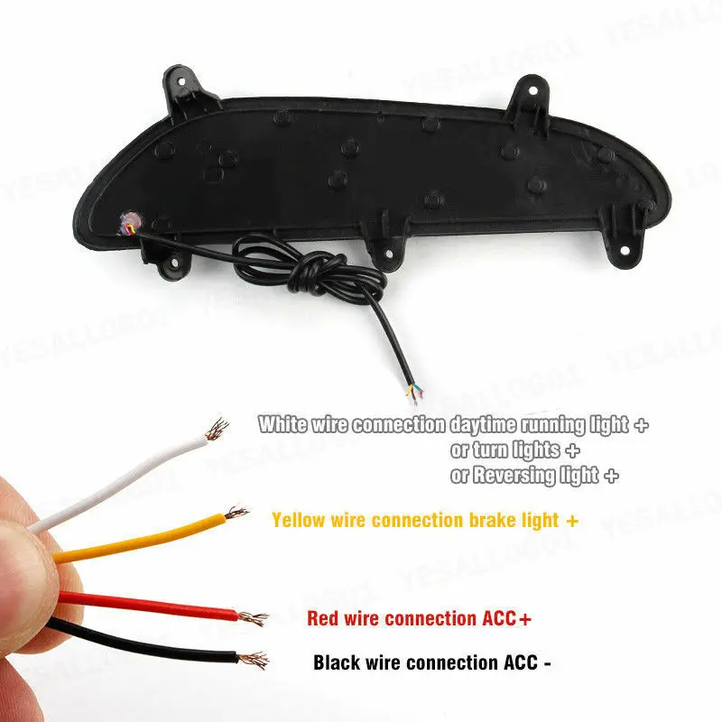 

Red LED Rear Bumper Reversing Tail Brake Light Lamp For Hyundai I20 2015-2017