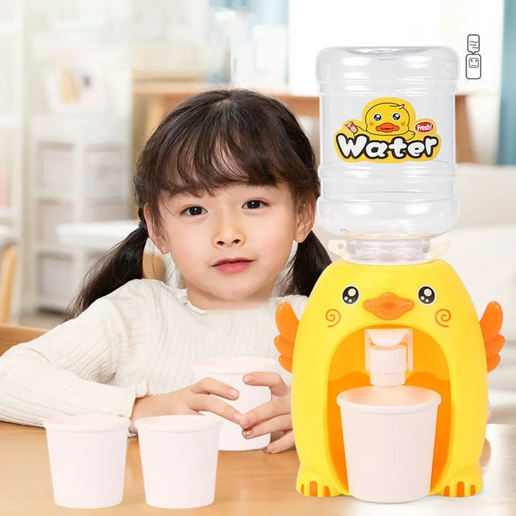 

Children Electric Mini Cartoon Cute Animals Water Juice Milk Drinking Fountain Toy Cool Warm Water Dispenser Kids Gift