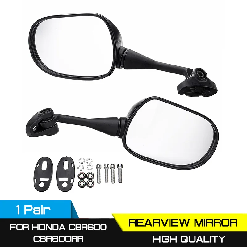 

For Honda CBR600 CBR600RR CBR1000 CBR1000RR 1pair 18mm Motorcycle Rearview Rear View Mirrors Glass Back Side Mirror Right Left