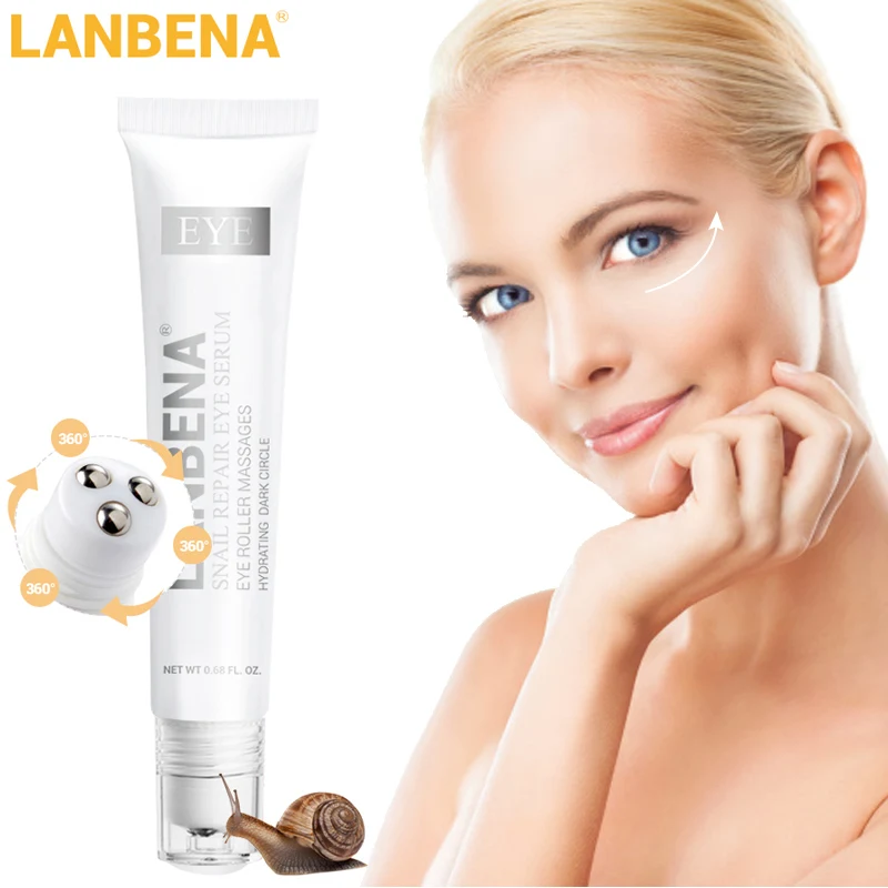 LANBENA крем для глаз с улиточной слизью против тёмных кругов жидкость снятия!