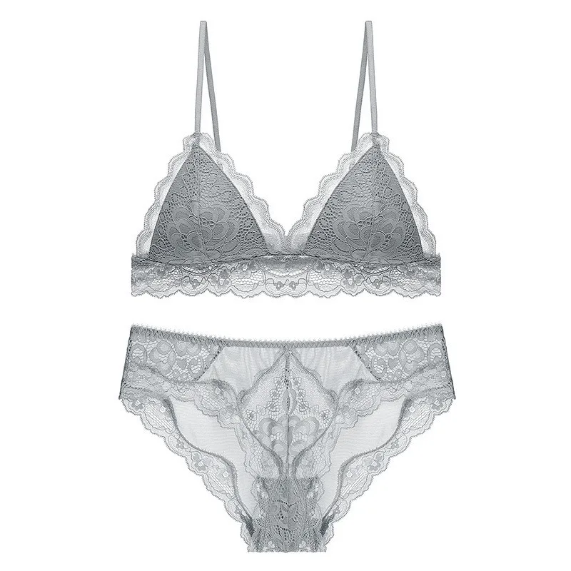Annilove сексуальный кружевной Женский комплект с бюстгальтером треугольными