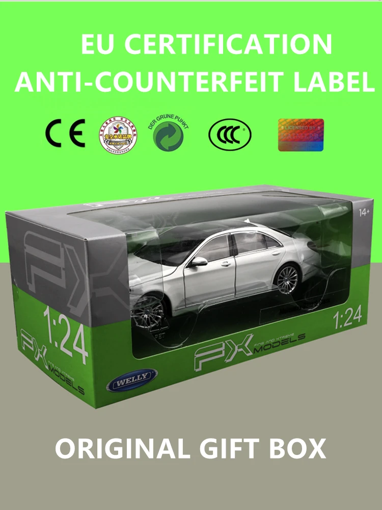 Модель автомобиля welly 1:24 Audi R8 V10 из белого сплава модель украшение коллекционная